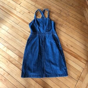 Denim jumper with pockets